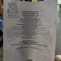 Menu - July 2024  at Daily Operation in Easthampton