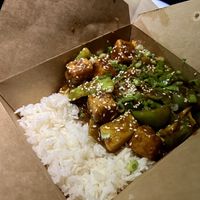 Sesame Tofu with Summer Squash  at Daily Operation in Easthampton