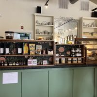 The bar  at Cup & Saucer in Brevard