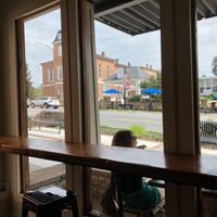 Sunny window    at Cup & Saucer in Brevard