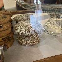 Vegan tahini cookies   at Cup & Saucer in Brevard