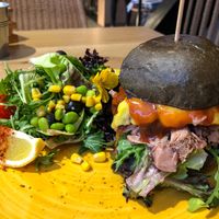 Clean Burger, but with pulled pork instead of Beyond patty   at Brunchit  in Mallorca