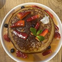 Sweet vegan pancakes   at Brunchit  in Mallorca