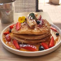 Vegan pancakes at Brunchit  in Mallorca