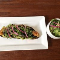 Avocado Toast - vegan - just ask - they will do it with mushrooms  at Baraka in Bacalar