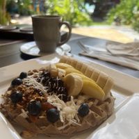 Exquisito todo. Opciones veganas. Bonita vista. Me encantó.  at Baraka in Bacalar