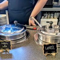 Vegan soups at Dunrobin Castle Tearoom in Golspie