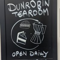 Signage at Dunrobin Castle Tearoom in Golspie