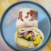 Tofu burrito at BRÛLÉ in Toulouse