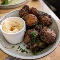 Roasted potatoes and aioli at BRÛLÉ in Toulouse