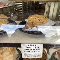 Vegan chocolate chip walnut cookie  at Cinnamon Works in Seattle