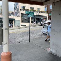 Right on the corner of pike and pine  at Cinnamon Works in Seattle