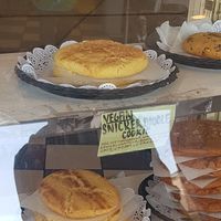 Vegan cookie (I'd call this a cake haha) at Cinnamon Works in Seattle