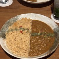 Large medicinal Keema curry with Okinawa tofu (+Beanus rice replacement)  at Spice Curry Shinkai in Tokyo