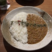 Normal sized medicinal Keema curry  at Spice Curry Shinkai in Tokyo