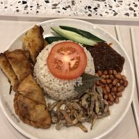 nasi lemak   at Nyonya Vege in Kuala Lumpur