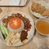 nasi lemak vfc and FuCuk at Nyonya Vege in Kuala Lumpur