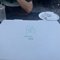 Pizza box  at Pizzasaurus Rex in Sacramento