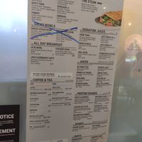 Vegan options with green logo at Joe & The Juice in Antwerpen