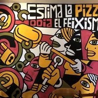 Mural inside  at Festinar in Valencia