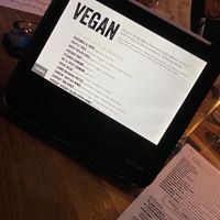 Separate vegan menu. Shared fryer noted    at Yard House in Gaithersburg