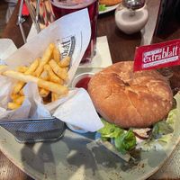 Veganer Burger  #Veganuary at Café Extrablatt in Darmstadt