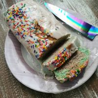 Amé mi panquecito arcoiris 🌈 at Elige Vegano in Playa Del Carmen