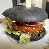 Beyond Chicken Burger  at Grillstüberl in Berchtesgaden