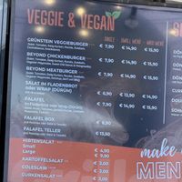 Menu  at Grillstüberl in Berchtesgaden