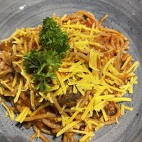 Spaghetti and meatballs  at Punk Pasta in London