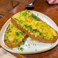 Cheesy garlic bread- TASTED LIKE THE REAL THING LOVED IT at Punk Pasta in London