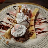 Banana split at Punk Pasta in London