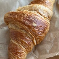Beautiful delicious and flaky vegan croissant  at La Veggiesseria in Tarragona