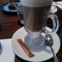 Latte with coconut milk (August 2022) at Bill's in York