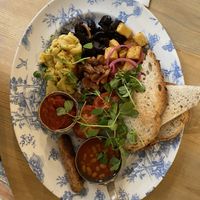 Vegan full English breakfast  at Bill's in York