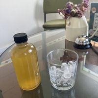 Ginger kombucha  at Glück in Oaxaca