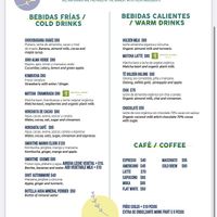 Menu as of March 2023  at Glück in Oaxaca
