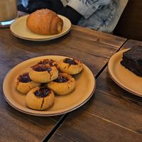 Cookies, brownie and salt bread at Bgomi in Seoul