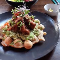 Mexican bubble waffles at Kanu Poké in Shrewsbury