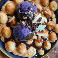 The waffles and ice cream were the best ever! at Kanu Poké in Shrewsbury