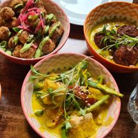 3 of our 6 dishes, so good! at Kanu Poké in Shrewsbury