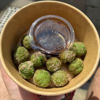 Mochi Doughnut balls  at Kanu Poké in Shrewsbury