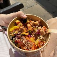Chilli tofu and pineapple poke bowl   at Kanu Poké in Shrewsbury