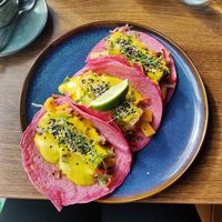 Sunny Satay Tacos at Kanu Poké in Shrewsbury