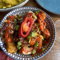 Tofu Firecracker Bites  at Kanu Poké in Shrewsbury