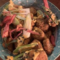 Popcorn chicken  at Kanu Poké in Shrewsbury