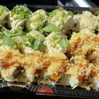 The Kona and the Umami rolls.  at Gorilla Eats Sushi in San Diego