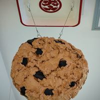 Giant cookie signage 🍪   at OVGO B.A.K.E.R. - Meiji st. in Tokyo