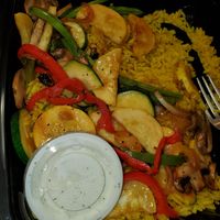 The same amount of veggies as the meat options with the same price... at Ansari's Mediterranean Grill & Lounge in Eagan