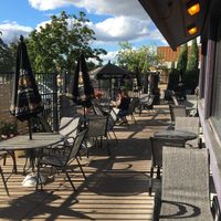 Part of the outside seating area. at Ansari's Mediterranean Grill & Lounge in Eagan